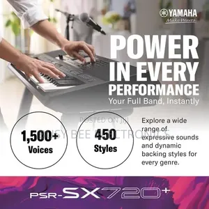 Yamaha PSR-SX720+ 61-Key Professional Arranger Workstation Keyboard