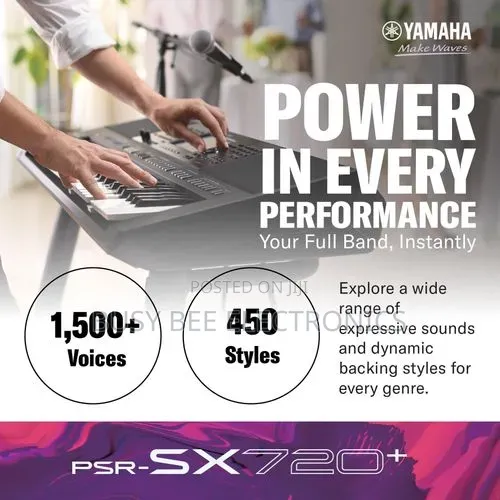 Yamaha PSR-SX720+ 61-Key Professional Arranger Workstation Keyboard