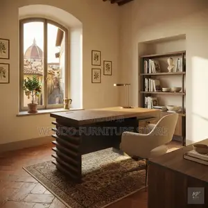 Office Desk; 1.4 Meter Gold Executive Top Style Home Office Desk