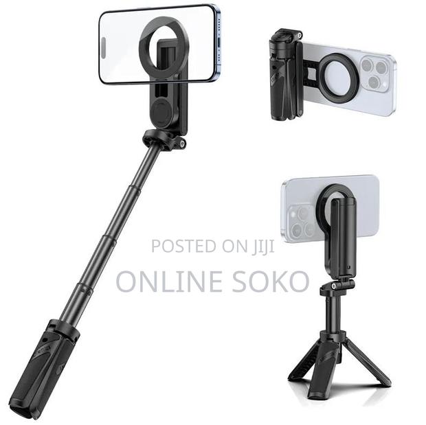 3-in-1 Portable Phone Stand, Handheld Selfie Stick & Desktop Tripod