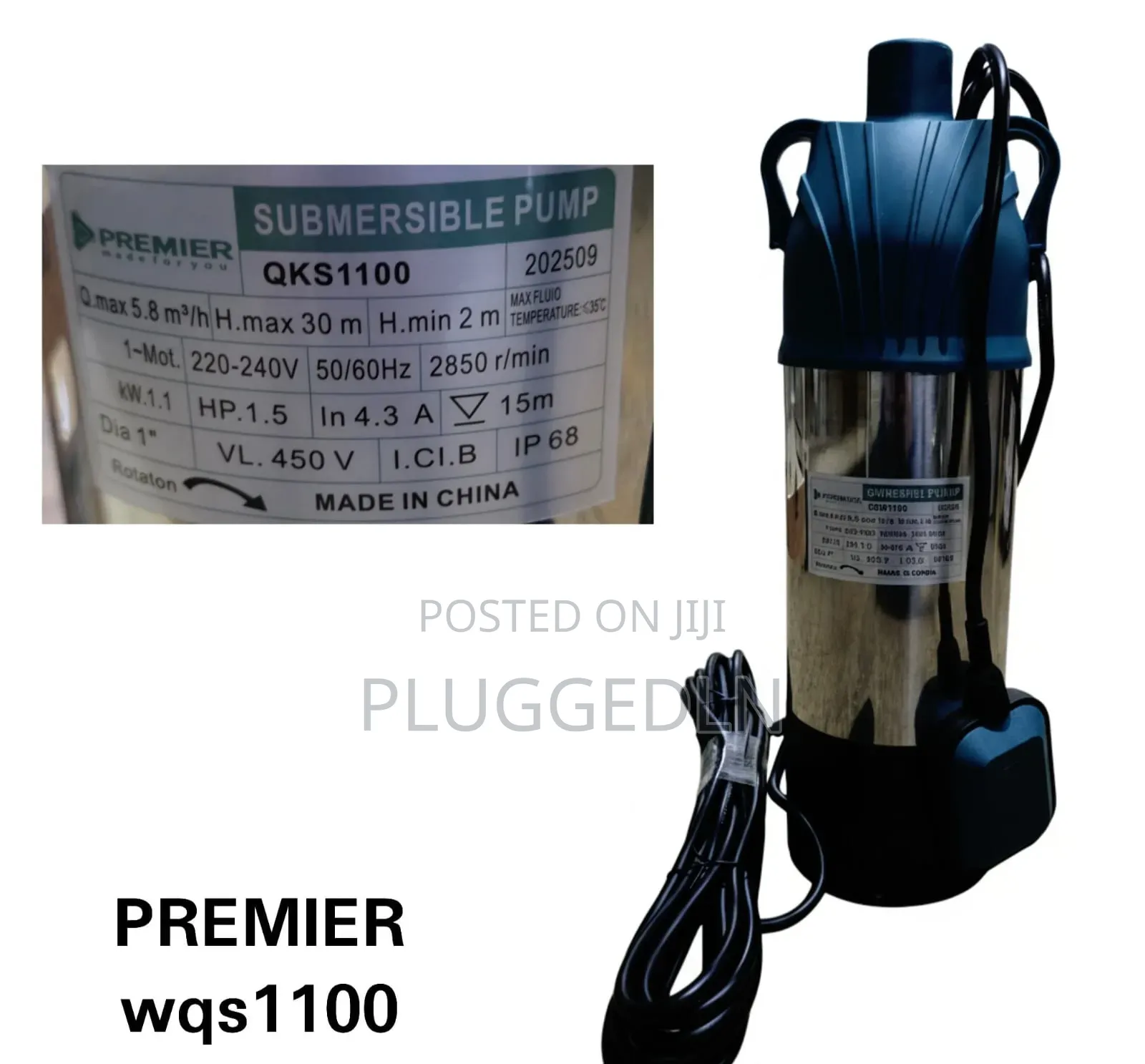 Premier Drainage/Sewage Electric Submersible Pump.