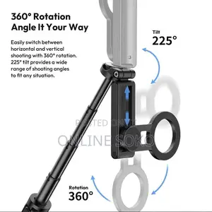 3-in-1 Portable Phone Stand, Handheld Selfie Stick & Desktop Tripod