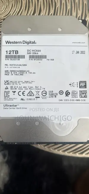 12tb Hard Drive Western Digital