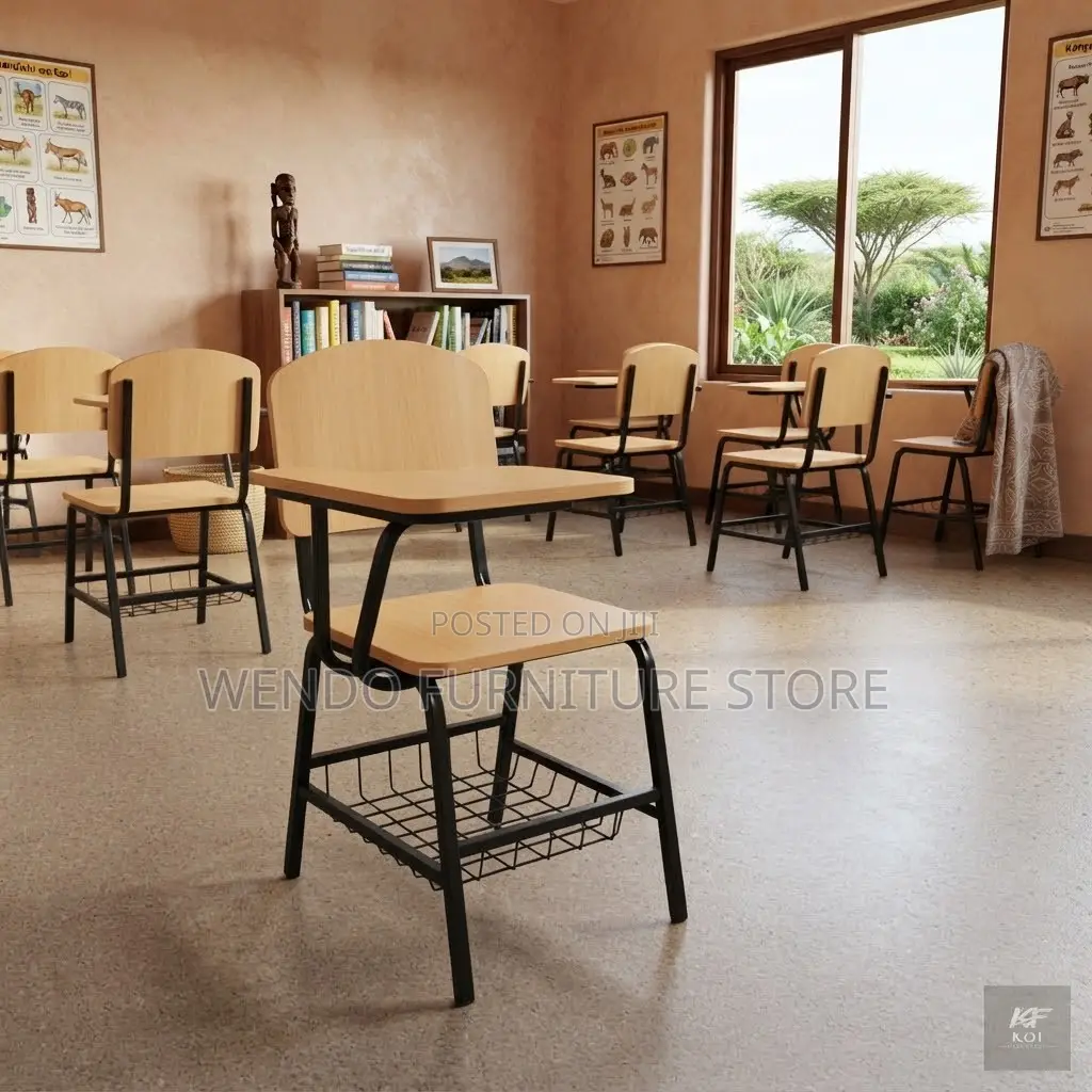 Home Desk; Ergonomic Wooden Schools Mid Backrest Chairs