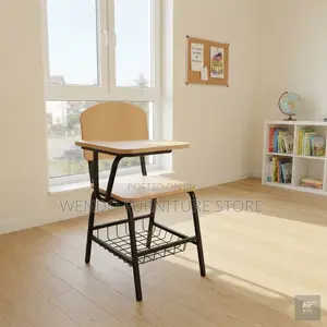 Home Desk; Ergonomic Wooden Schools Mid Backrest Chairs