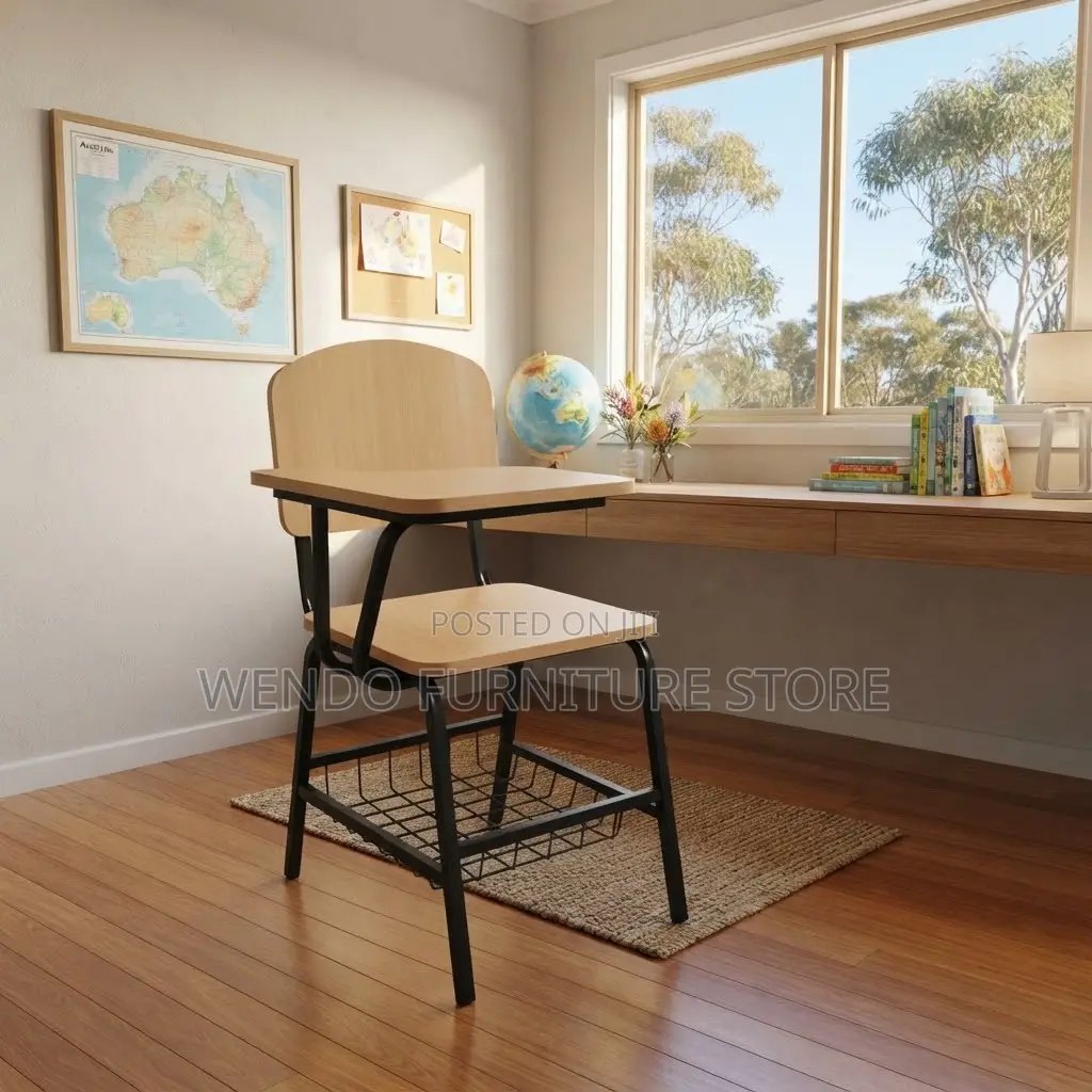 Home Desk; Ergonomic Wooden Schools Mid Backrest Chairs