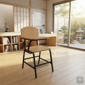 Home Desk; Ergonomic Wooden Schools Mid Backrest Chairs