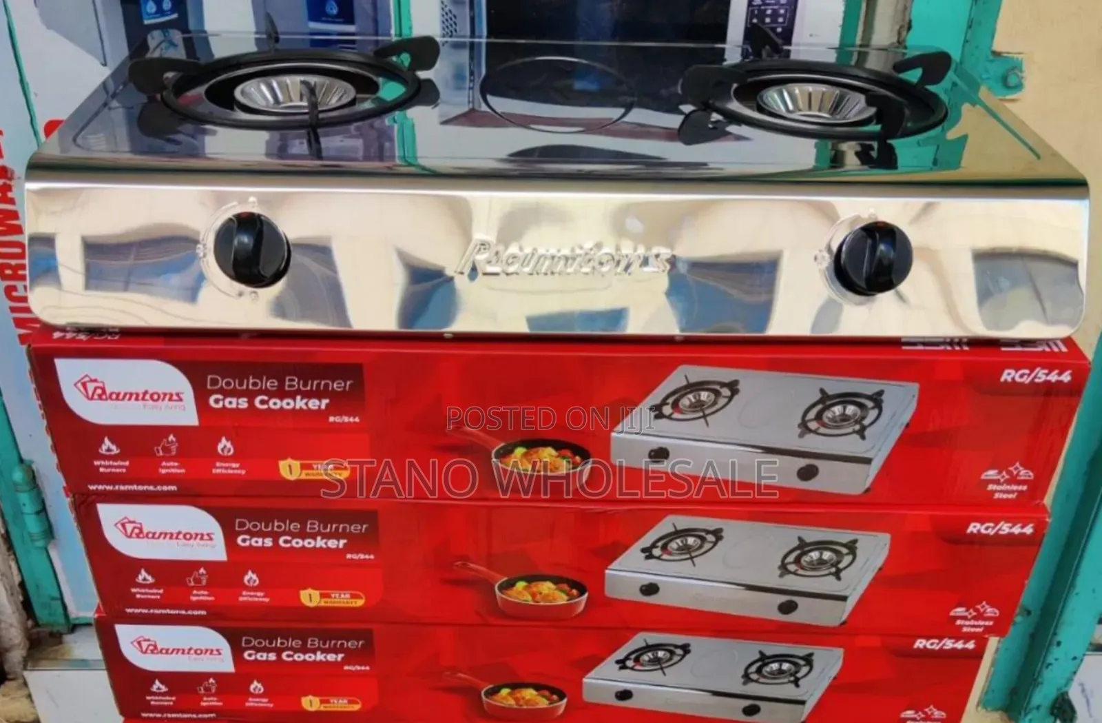 Ramtons 2 Burner Stainless Burners