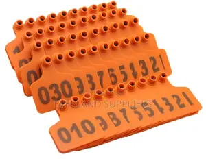 Medium Numbered Verification Ear Tags for Cows