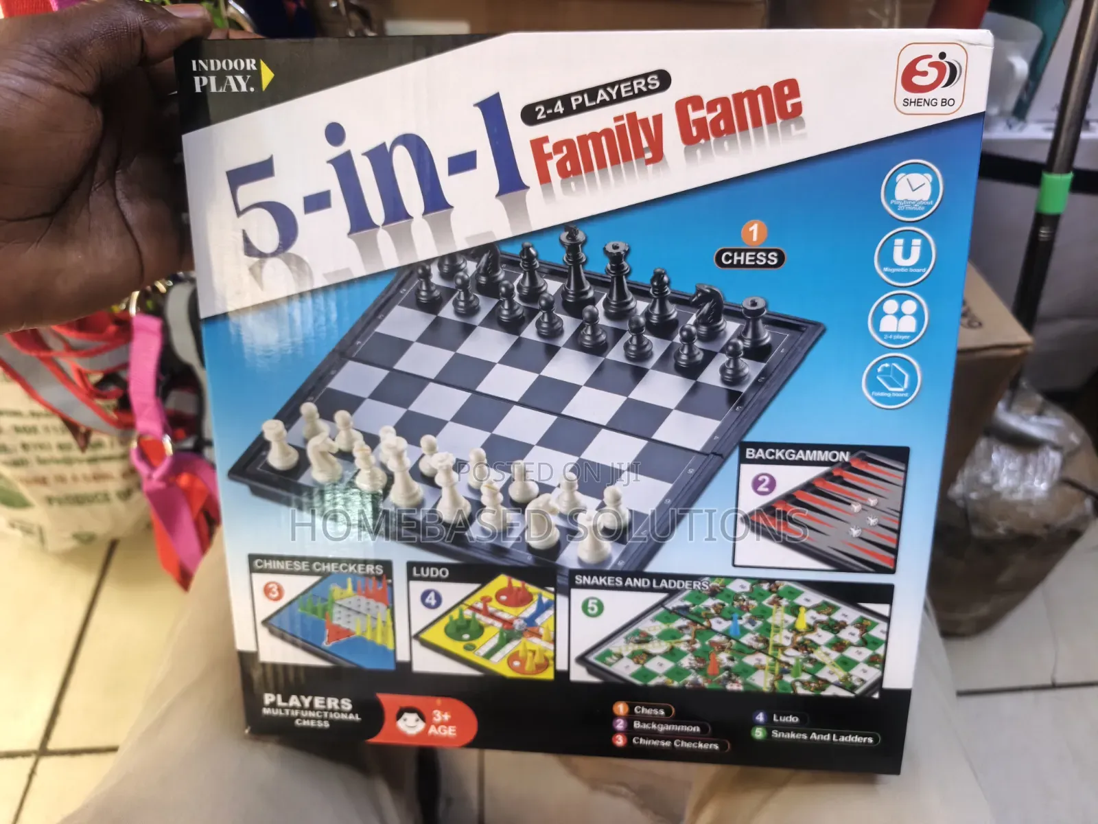 5 in 1 Family Chess Game