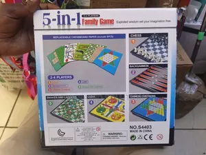 5 in 1 Family Chess Game