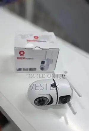 Dual-Lens Indoor Wireless Wi-Fi Security Camera V380 Pro App CCTV