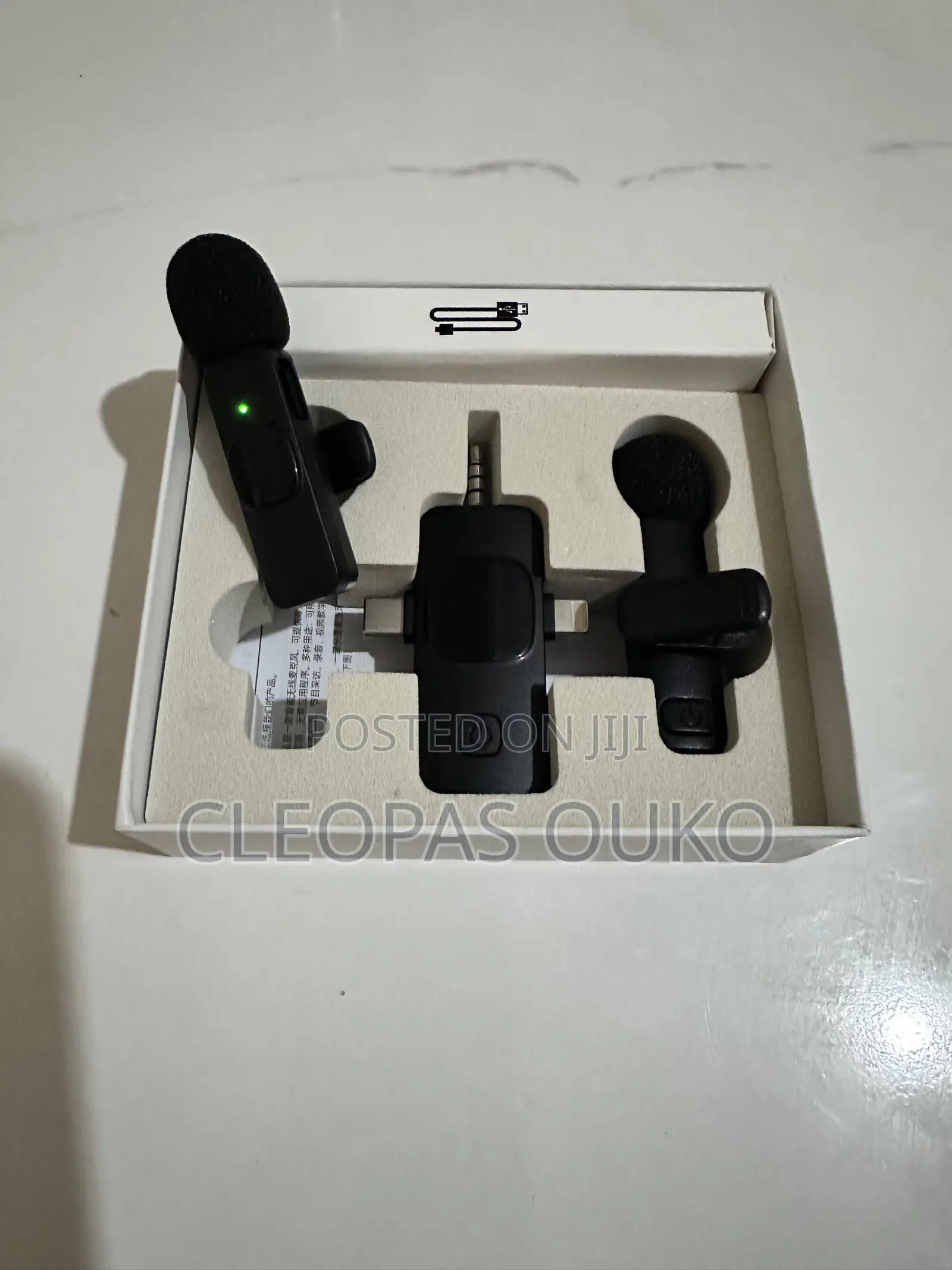 3-in-1 Dual Wireless Lavalier Microphone Set – Plug & Play