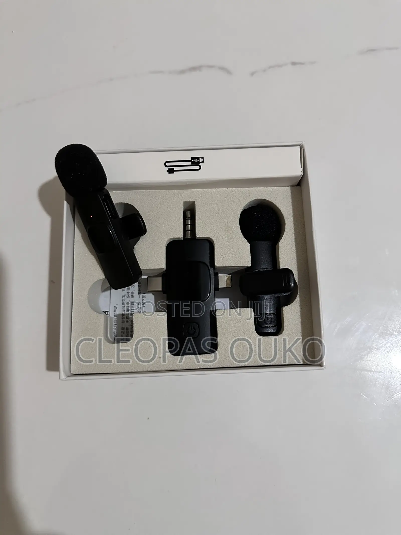 3-in-1 Dual Wireless Lavalier Microphone Set – Plug & Play