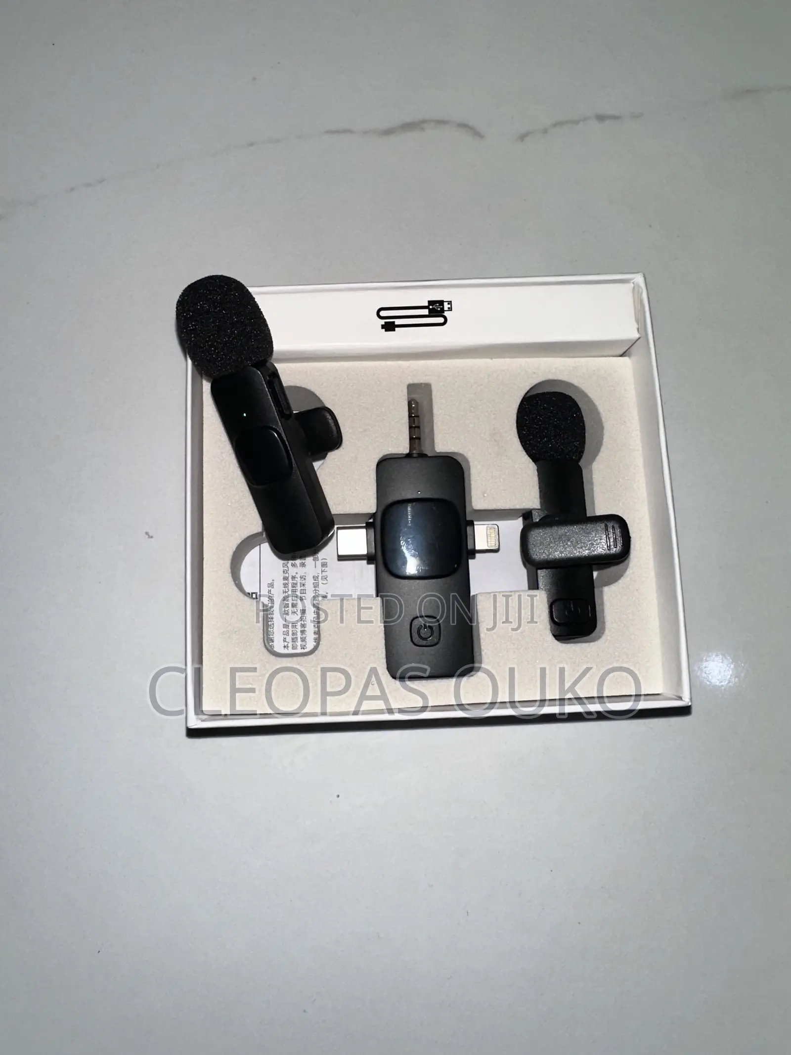 3-in-1 Dual Wireless Lavalier Microphone Set – Plug & Play