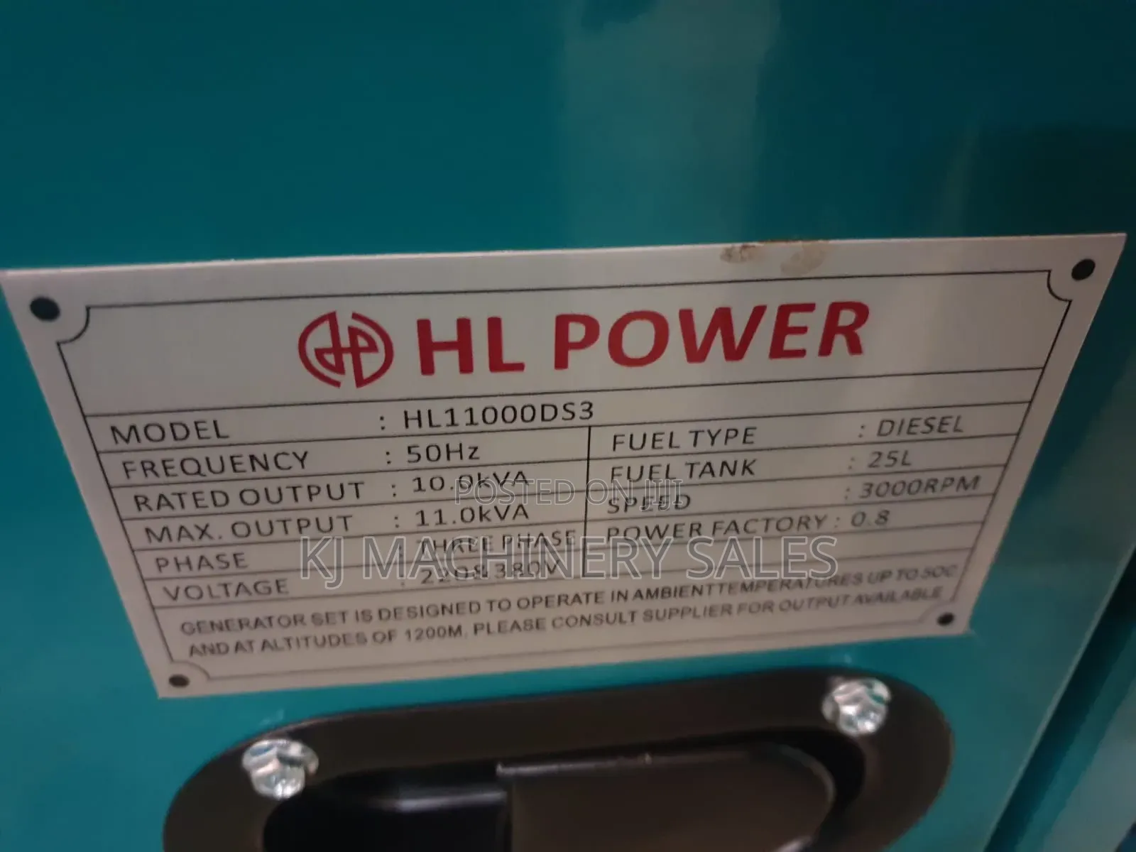 Hl Power gGenerator 11kva