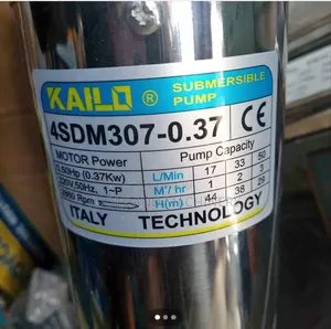 Durable Kailo Submersible Water Pump/0.5hp Kailo Submersible Pump
