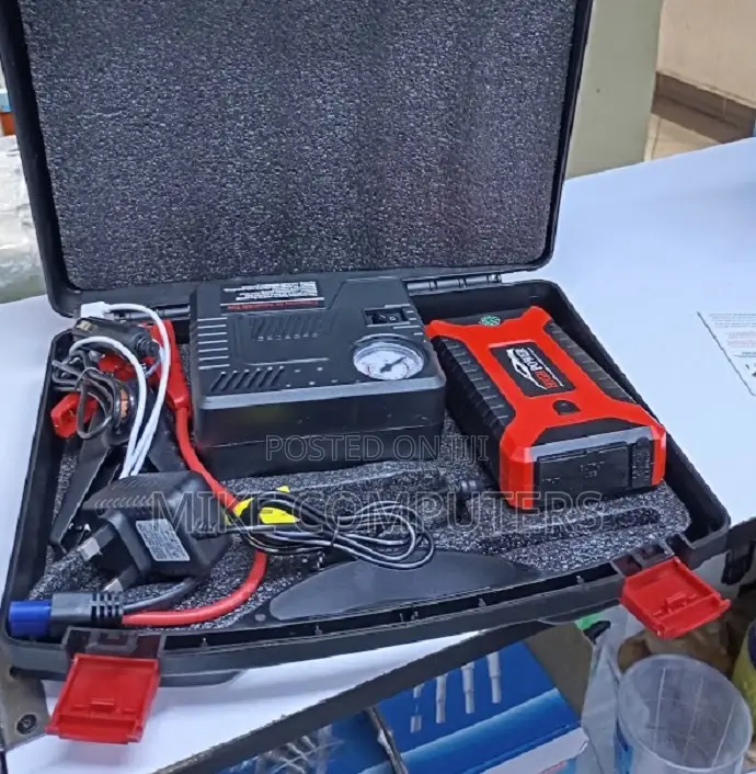 All-in-One 12V Car Jump Starter, Air Compressor & Power Bank