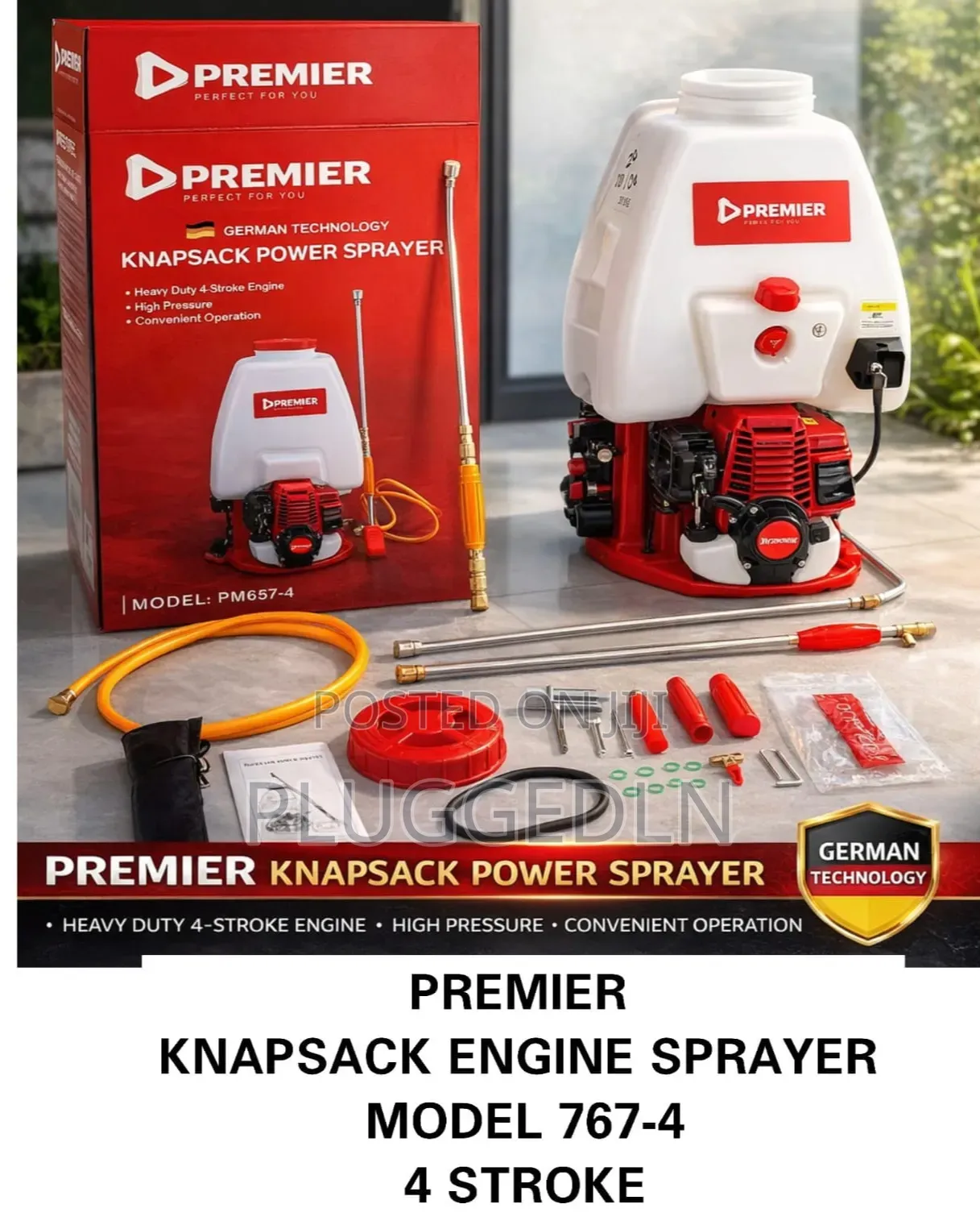 Premier 4 Stroke Knapsack 25L Power Sprayer(Mode 767-4)