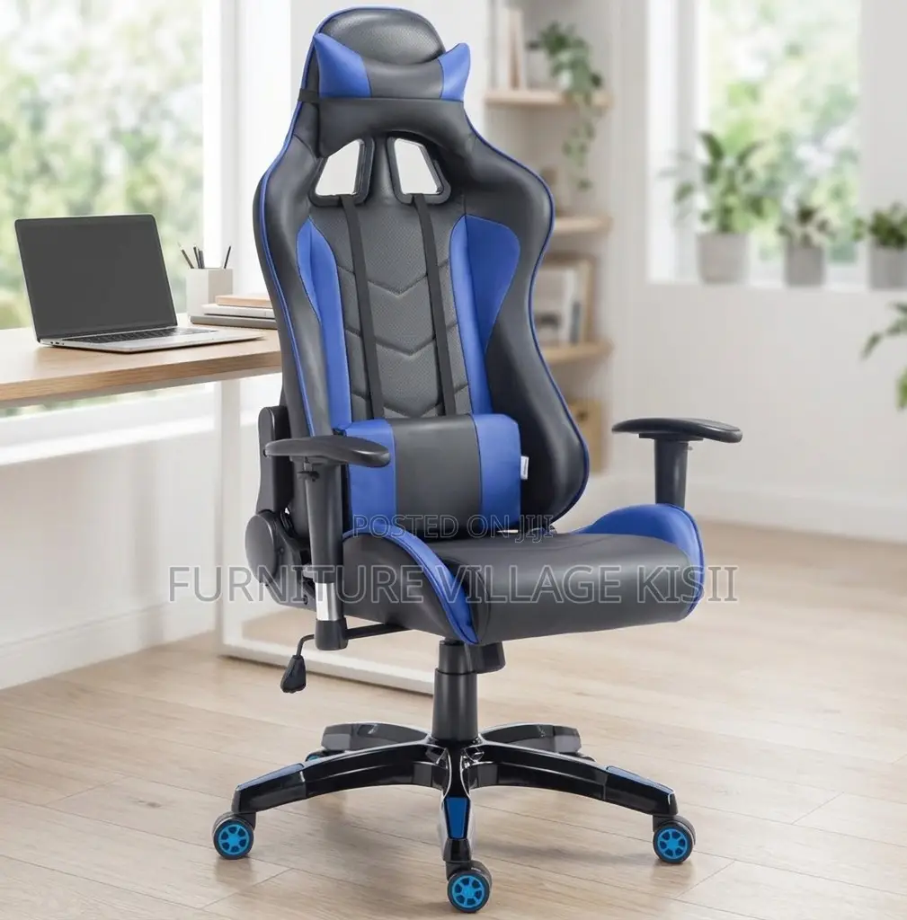 Office Chair; High Back Leather Gaming Chair