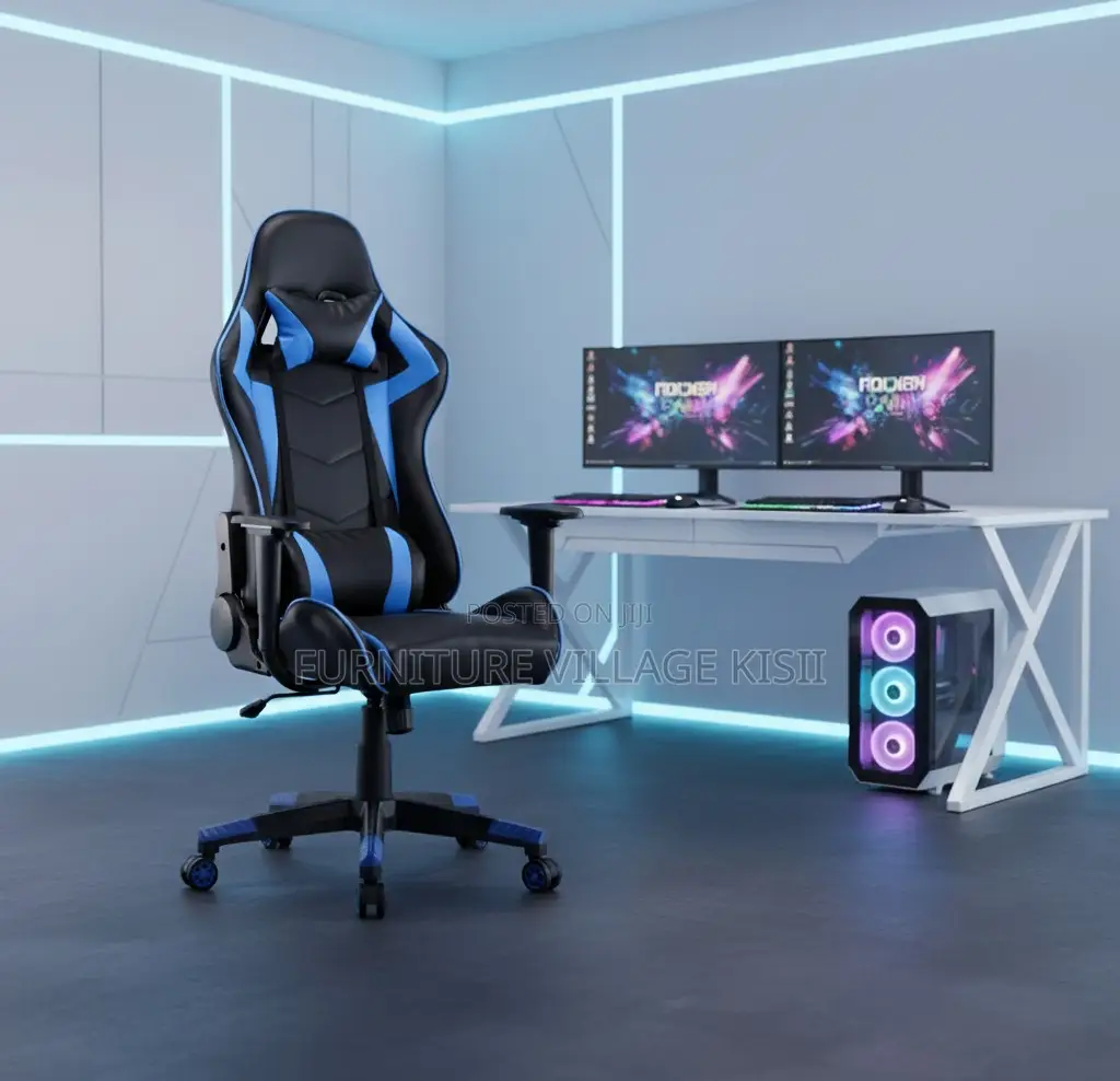 Office Chair; High Back Leather Gaming Chair
