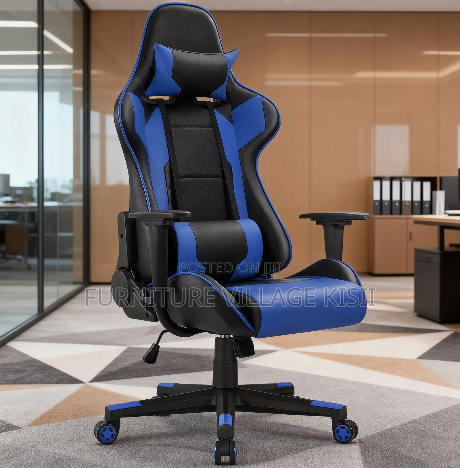 Office Chair; High Back Leather Gaming Chair