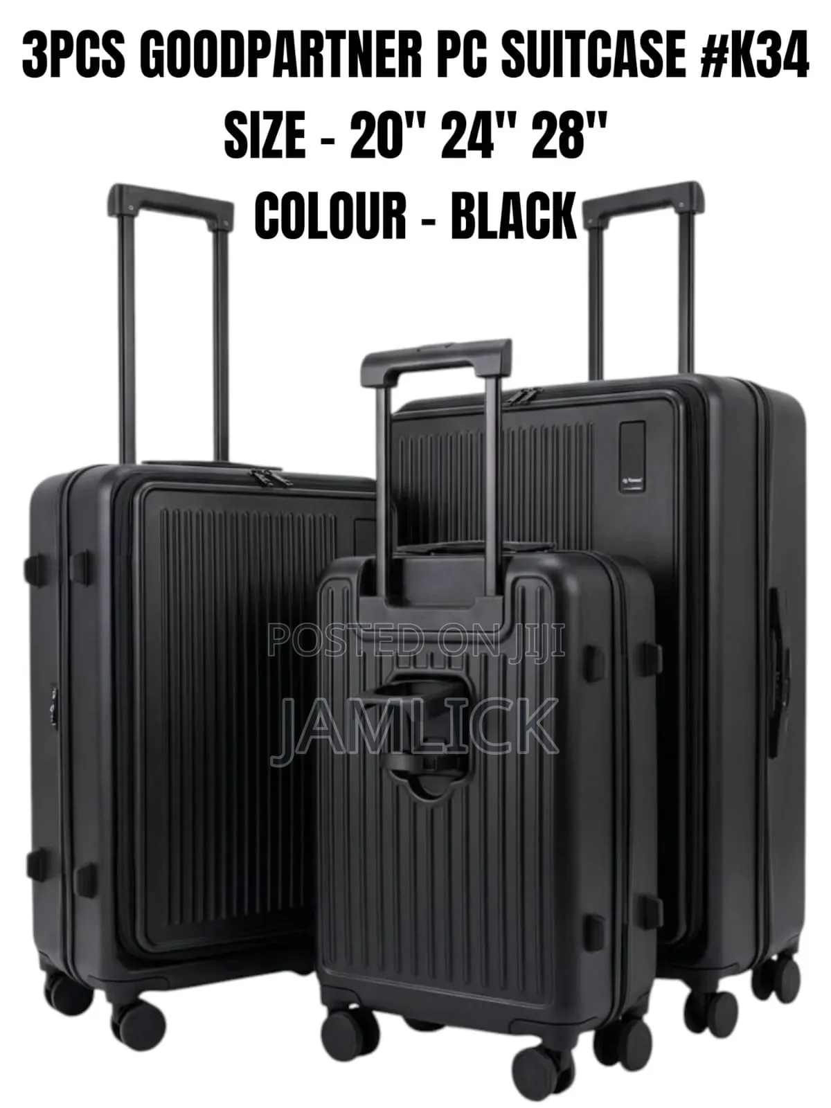 K34 3pcs PC Suitcases