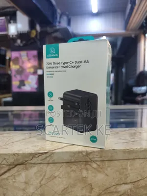 Usams 70W Three USB-C + Dual USB Universal Travel Charger