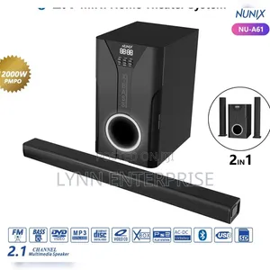 2.1 Nunix NU-A61 Soundbar Mini Home Theater System ...