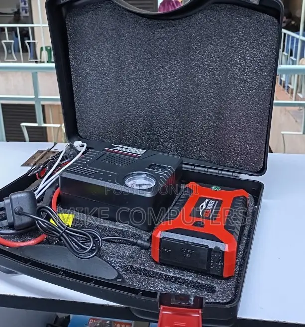 12V 99800mAh Car Jump Starter With Powerful Air Compressor