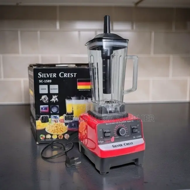 Easy Blending Silver Crest 2-in-1 Double Cup Blender + Grinder.