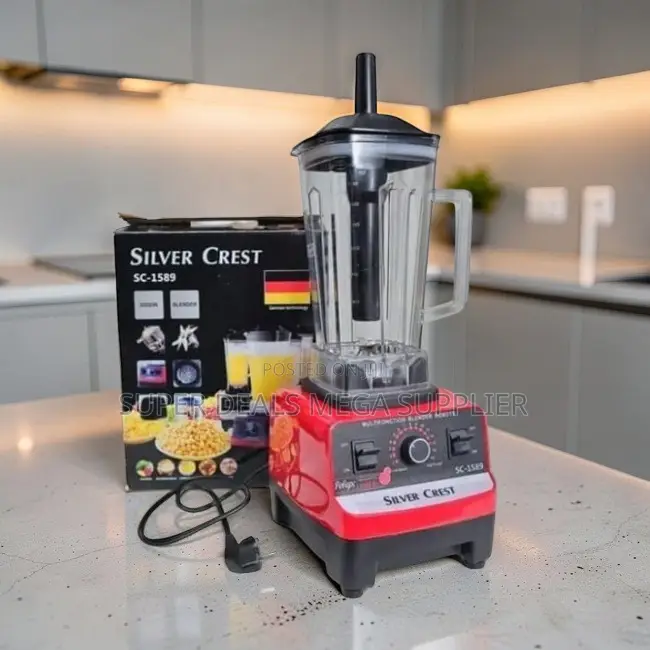Easy Blending Silver Crest 2-in-1 Double Cup Blender + Grinder.