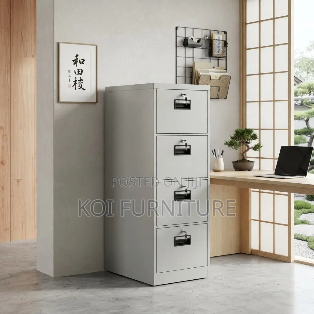Office Cabinet; Four Drawers Lockable Key Business Cabinet