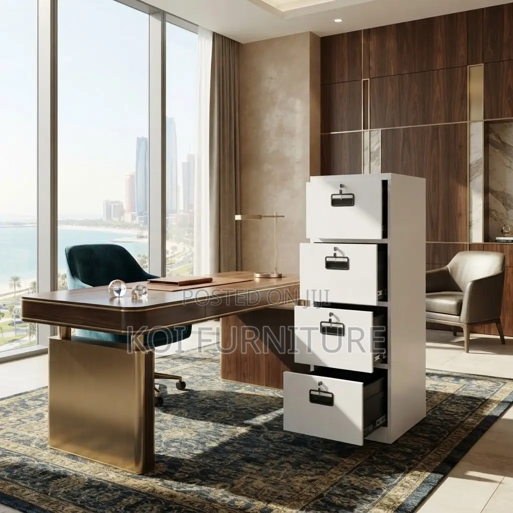 Office Cabinet; Four Drawers Lockable Key Business Cabinet