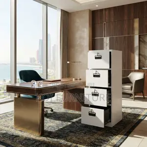 Office Cabinet; Four Drawers Lockable Key Business Cabinet