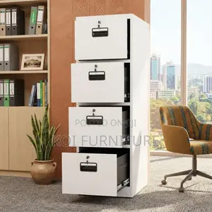 Office Cabinet; Four Drawers Lockable Key Business Cabinet