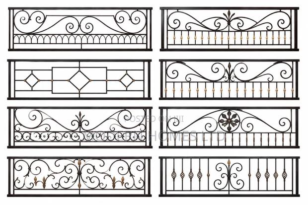 Custom Decorative Wrought Iron Grill / Boundary Wall Fence in Kenya