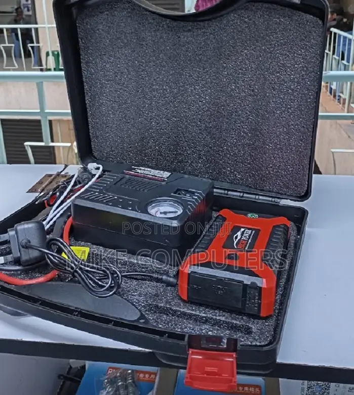 99800mAh Emergency Car Battery Starter With Tyre Inflator