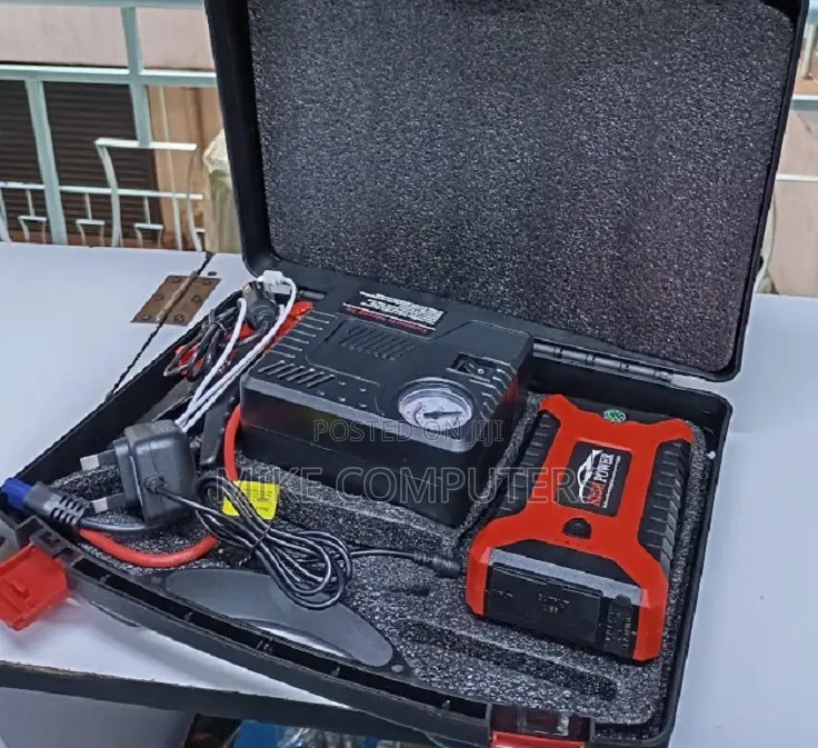 99800mAh Emergency Car Battery Starter With Tyre Inflator