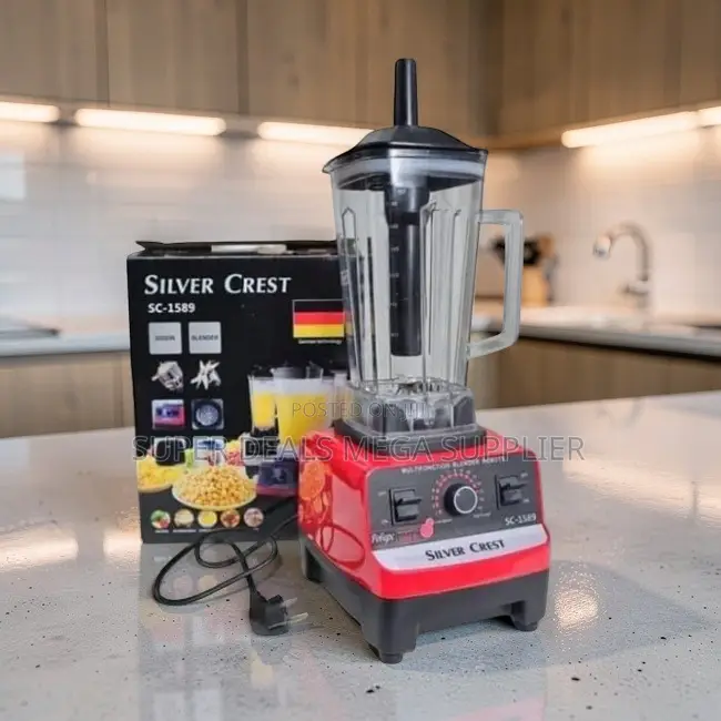 Quick Blending Silver Crest 2-in-1 Double Cup Blender + Grinder