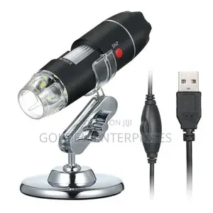 High-Resolution Digital Microscope, Adjustable Focus, Table Metal Base