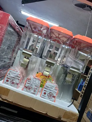 Commercial Triple-Tank Electric Juice Dispenser