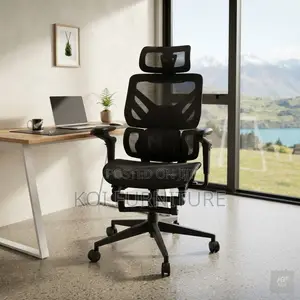 Office Chairs; Fabric Orthopedic Executive Office Chair With Footrest