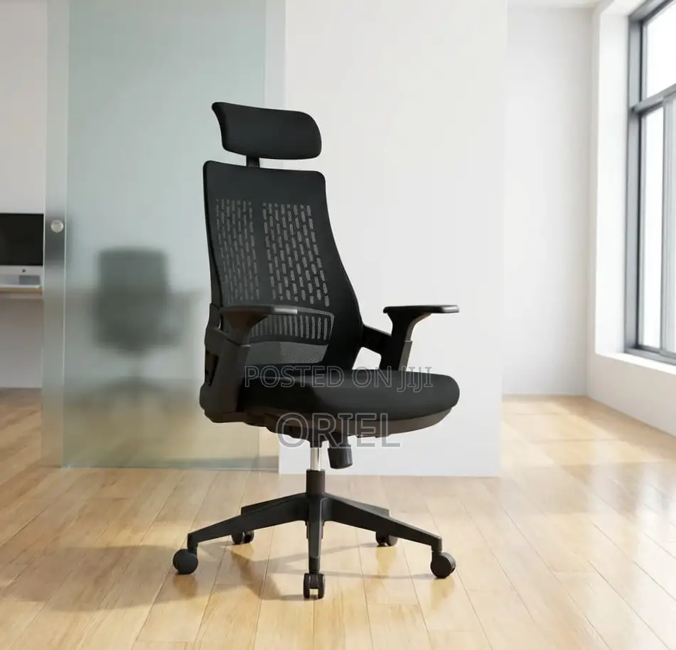 Office Chair : Black Ergonomic Orthopedic Chair