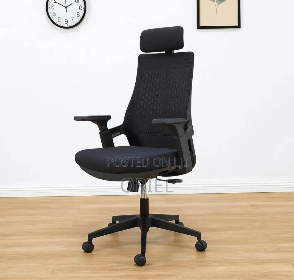 Office Chair : Black Ergonomic Orthopedic Chair