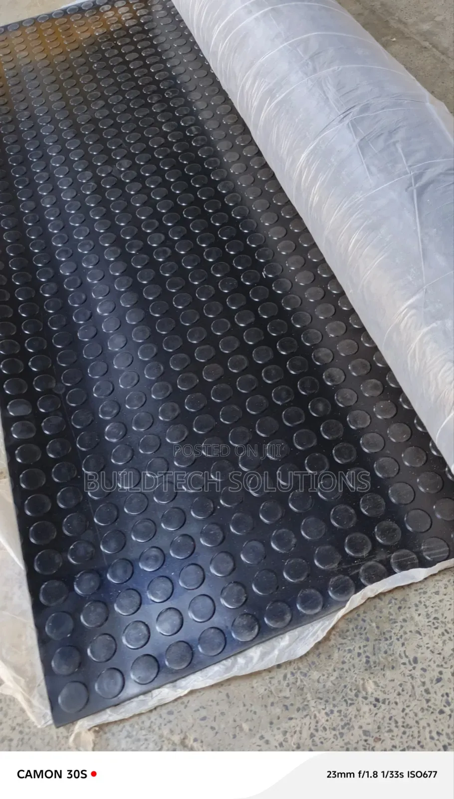Round Studded Rubber Mat. Coin Rubber Mat 4mm