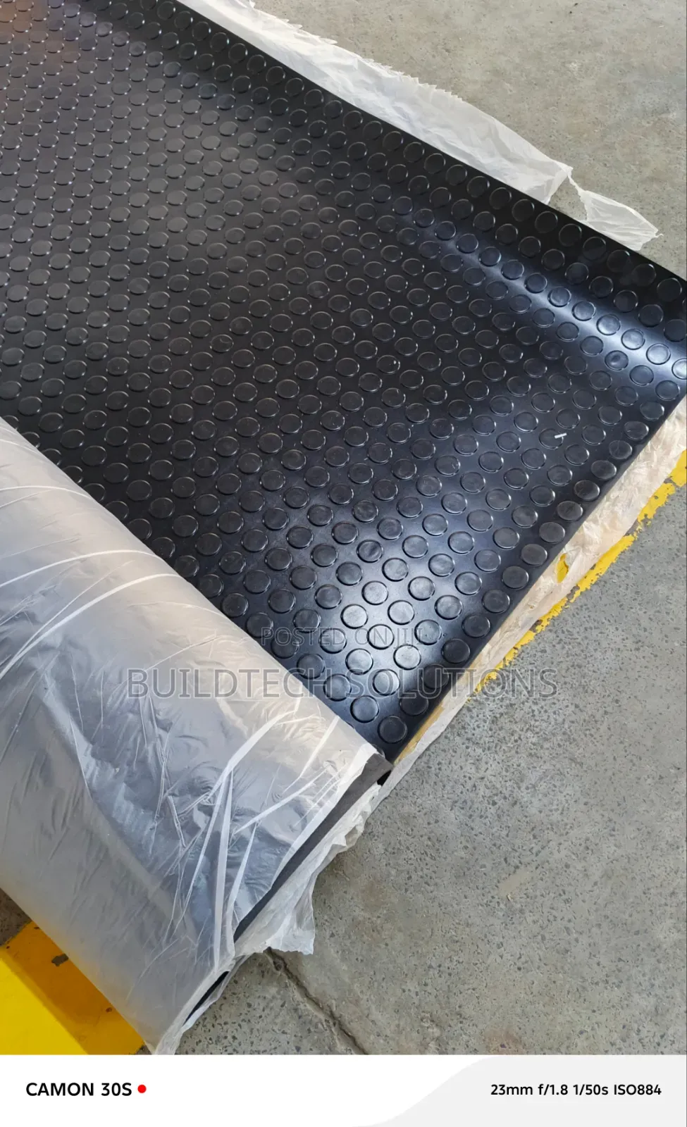 Round Studded Rubber Mat. Coin Rubber Mat 4mm
