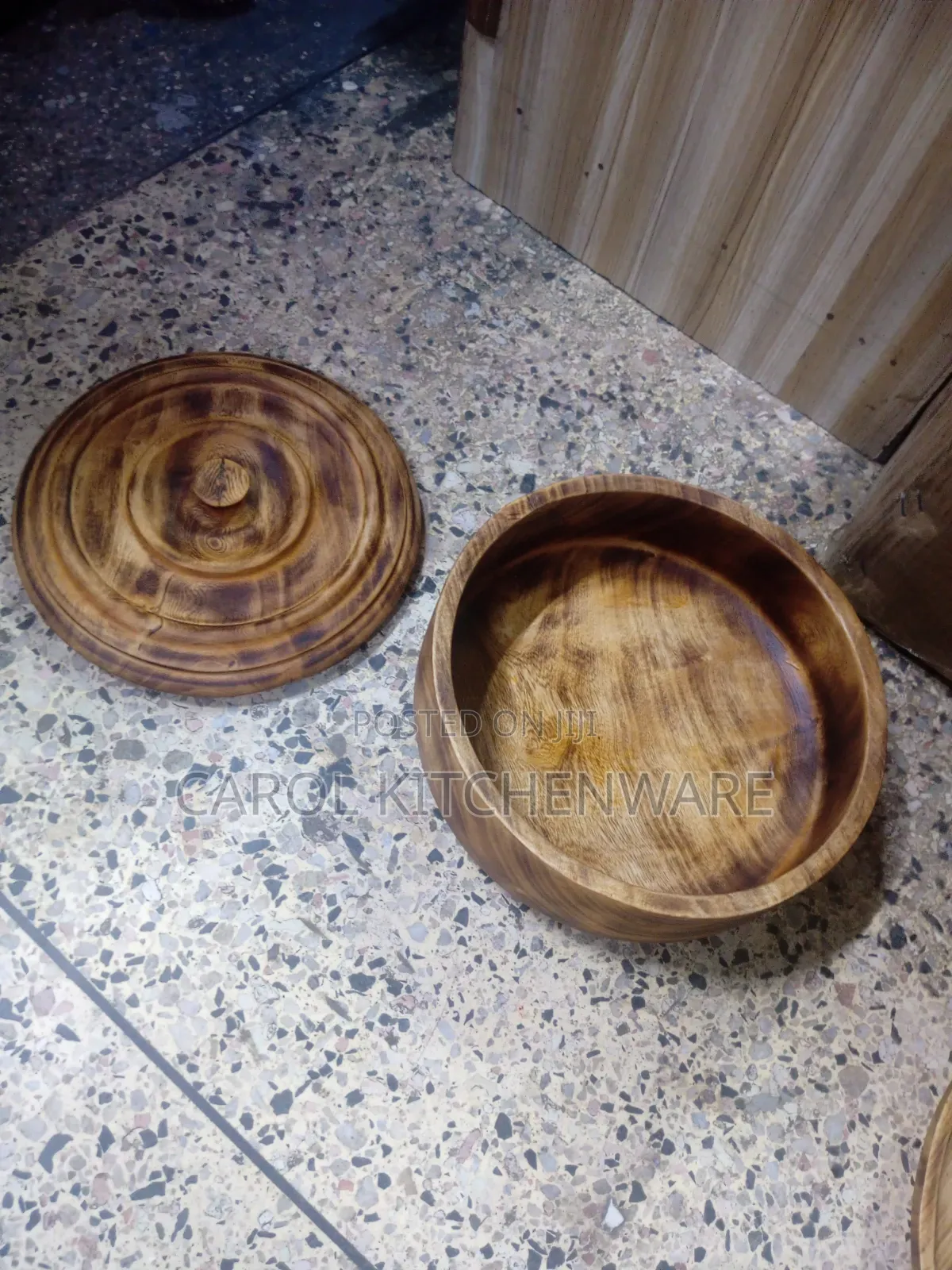 10 Inch Wooden Bowl With Lid