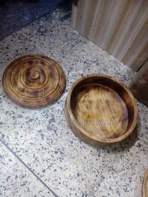 10 Inch Wooden Bowl With Lid
