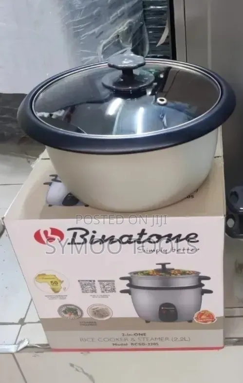 Rice Cooker and Steamer 2in1 2.2L Binatone